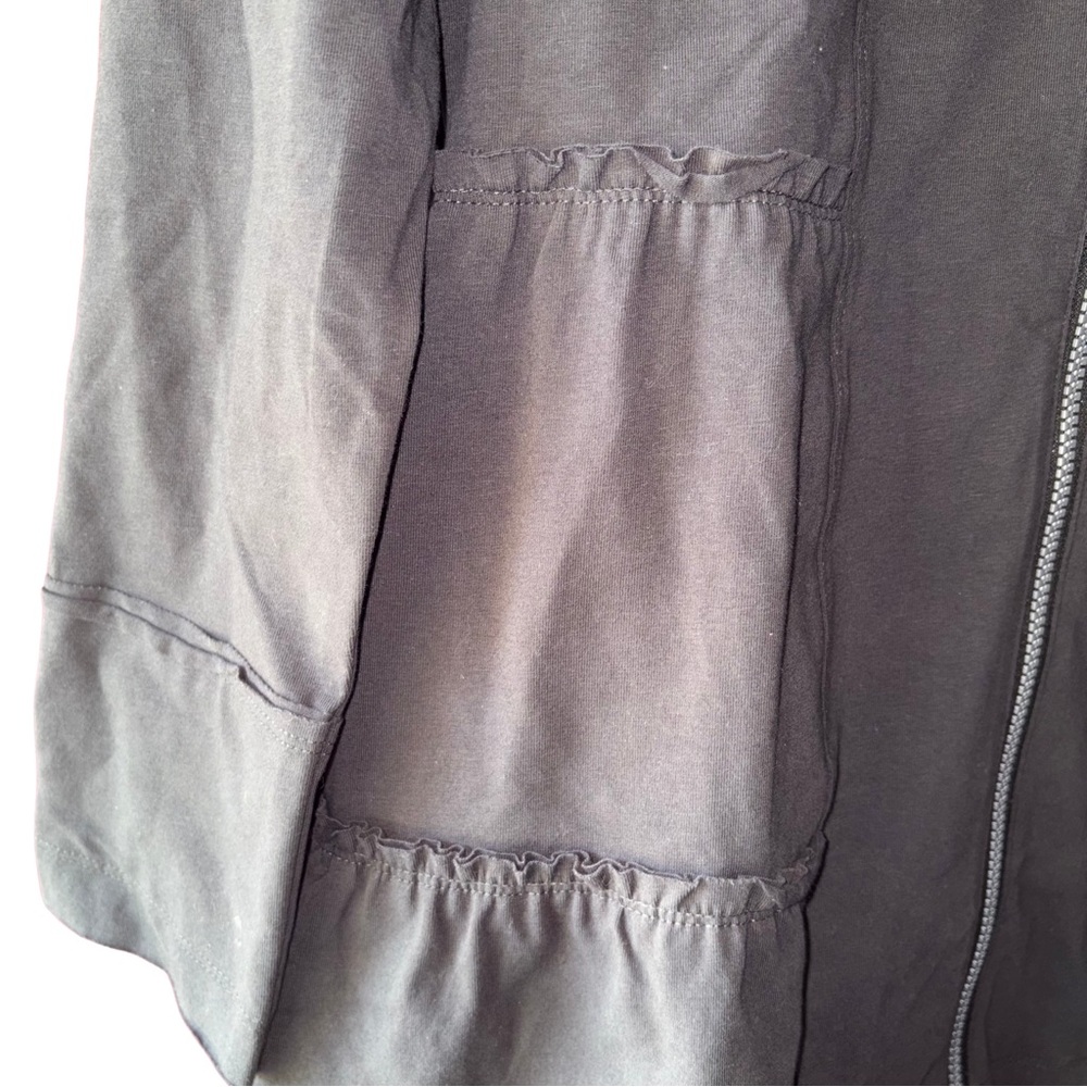 Neon Buddha Gray Jacket Peplum Style - Picture 2 of 6